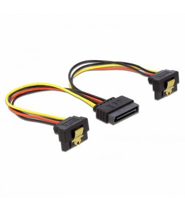 Delock Cable power sata 15pin 2x sata hdd angled