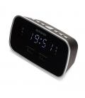 Radio reloj despertador aiwa cru - 19 1.5w rms 2 x usb negra