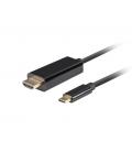 CABLE USB-C A HDMI LANBERG MACHO/MACHO 4K 60HZ 0.5M NEGRO