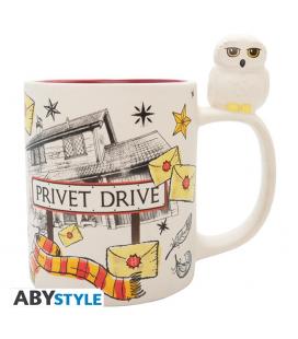 Taza 3d abystyle harry potter hedwig & privet