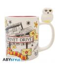 Taza 3d abystyle harry potter hedwig & privet
