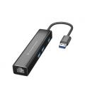 Adaptador conceptronic USB a gigabit ethernet rj45 con hub USB 3.0 3 puertos adaptador USB-c