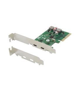 Tarjeta conceptronic PCI express 4x 2 puertos USB 3.2 gen2 tipo c autoalimentada