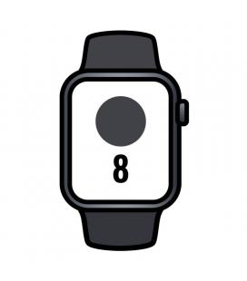 Apple watch series 8/ gps/ 41mm/ caja de aluminio medianoche/ correa deportiva medianoche