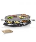 Parrilla Princess Stone 8 Oval & Raclette 162720/ 1200W/ Tamaño 43*30cm