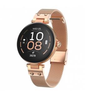 Smartwatch forever forevive petite sb-305/ notificaciones/ frecuencia cardíaca/ oro rosa