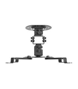 AISENS Soporte Universal Giratorio, Inclinable de Techo para Proyector 13.5Kg, Negro