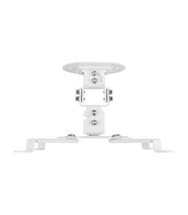 AISENS Soporte Universal Giratorio, Inclinable de Techo para Proyector 13.5Kg, Blanco