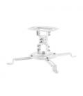 AISENS Soporte Universal Giratorio, Inclinable de Techo para Proyector 13.5Kg, Blanco