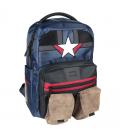 Mochila casual cerdá marvel capitan america vengadores multicolor 48 cm