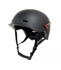 YOUIN SMART Casco con LED frontal y trasero Negro