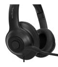 Targus AEH102GL auricular y casco Auriculares Alámbrico Diadema Llamadas/Música USB tipo A Negro