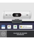 Webcam logitech brio 500 blanco crudo FULL HD USB Tipo c