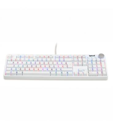 iggual Teclado gaming mecánico PEARL RGB blanco