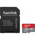 Tarjeta de memoria sandisk ultra 128gb microsd xc con adaptador/ clase 10/ 140mbs