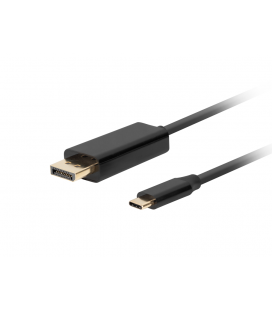 CABLE USB-C A DISPLAYPORT LANBERG MACHO/MACHO 0.5M 4K 60HZ NEGRO