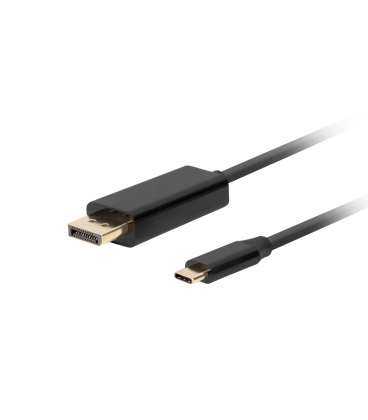 CABLE USB-C A DISPLAYPORT LANBERG MACHO/MACHO 1.8M 4K 60HZ NEGRO