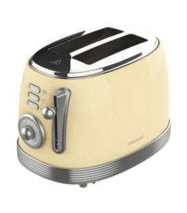 Tostadora cecotec toast and taste 800 vintage light yellow