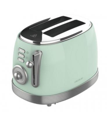 Tostadora cecotec toast and taste 800 vintage light green
