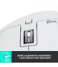 Ratón Ergonómico Inalámbrico por Bluetooth Logitech MX Master 3S/ Batería recargable/ Hasta 8000 DPI/ Gris Pálido