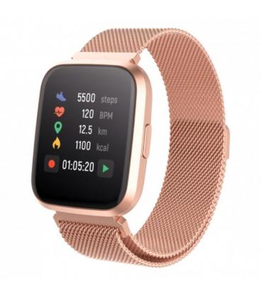 Smartwatch forever forevigo2 sw-310/ notificaciones/ frecuencia cardíaca/ oro rosado