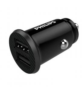 Cargador de coche philips dlp2510/ 2xusb/ 12w