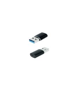 Nanocable Adaptador USB-A 3.1 a USB-C, USB-A/M-USB-C/H, Negro