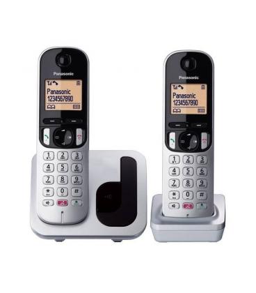Teléfono inalámbrico panasonic kx-tgc252sps/ pack duo/ plata
