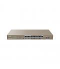 Switch 26 puertos tenda teg1126p - 24 - 410w 24 puertos gigabit ethernet 2 puertos sfp