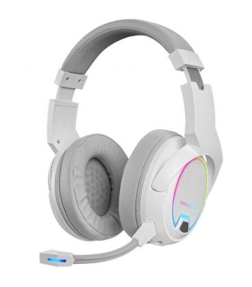 Auriculares Gaming Inalámbricos con Micrófono Mars Gaming MHW100/ Jack 3.5/ Blancos