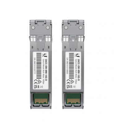 MODULO SFP+ UBIQUITI UACC-OM-MM-10G-D-2 UFIBER TRANSCEIVER MM 2PACK