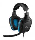 Auriculares gaming con micrófono logitech g432/ usb 2.0/ jack 3.5/ negros