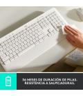 Teclado logitech signature k650 wireless inalambrico blanco hueso