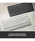 Teclado logitech signature k650 wireless inalambrico blanco hueso