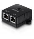 Inyector poe trendnet tpe-113gi/ 802.3af/ab/ 2 rj45 hembra