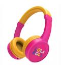 Auriculares micro energy sistem lol&roll pop rosa supraural - bt 5.1 - jack 3.5mm - multiplataforma