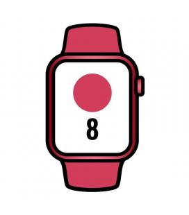 Apple watch series 8/ gps/ cellular/ 41mm/ caja de aluminio rojo/ correa deportiva rojo