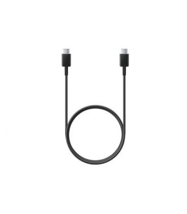 Cable USB 2.0 Tipo-C Samsung EP-DA705BBEGWW/ USB Tipo-C Macho - USB Tipo-C Macho/ 1m/ Negro