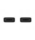 Cable USB 2.0 Tipo-C Samsung EP-DA705BBEGWW/ USB Tipo-C Macho - USB Tipo-C Macho/ 1m/ Negro