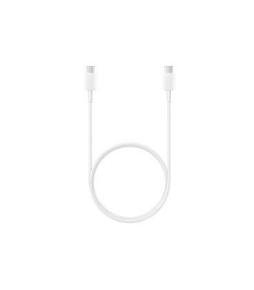 Cable USB 2.0 Tipo-C Samsung EP-DA705BWEGWW/ USB Tipo-C Macho - USB Tipo-C Macho/ 1m/ Blanco