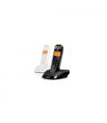 Motorola S12 Duo Teléfono DECT Identificador de llamadas Negro, Blanco