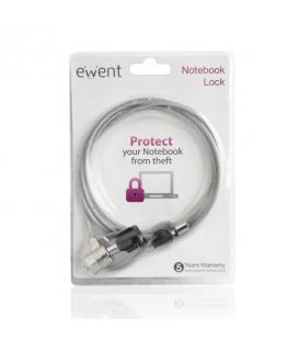 EWENT CABLE SEGURIDAD para PORTATIL. 1,5m - Imagen 1