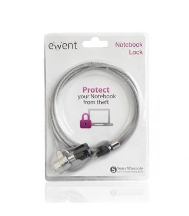 EWENT CABLE SEGURIDAD para PORTATIL. 1,5m - Imagen 1