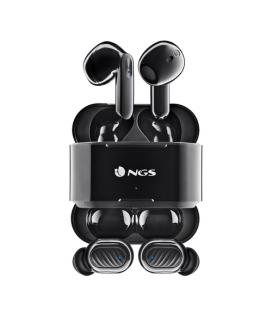 Auriculares Bluetooth NGS Ártica Duo con estuche de carga/ Autonomía 5h/ Negros