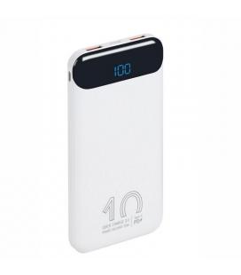 RIVACASE VA2540 (10000mAh) Blanco QC/PD 20W, LCD