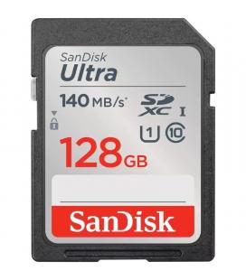 Tarjeta de memoria sandisk ultra 128gb sd hc uhs-i - sdxc/ clase 10/ 140mbs