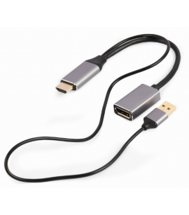 ADAPTADOR GEMBIRD ACTIVO 4K HDMI MACHO A DISPLAYPORT HEMBRA NEGRO