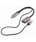 ADAPTADOR GEMBIRD ACTIVO 4K HDMI MACHO A DISPLAYPORT HEMBRA NEGRO