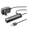 Hub USB 2.0 con Alimentación Externa NGS IHUB7 Tiny/ 7 Puertos USB 2.0