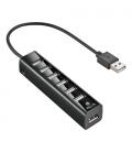 Hub USB 2.0 con Alimentación Externa NGS IHUB7 Tiny/ 7 Puertos USB 2.0